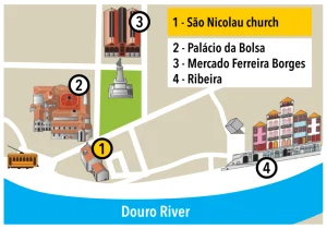 São Nicolau Church Map